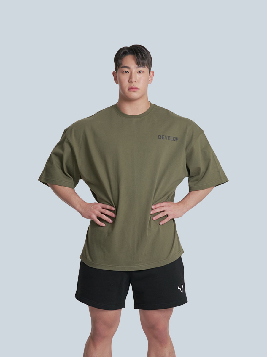 HEAVY COTTON  BASIC OVER FIT T-SHIRT
